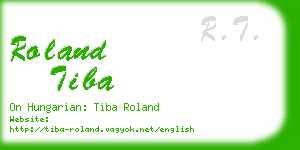 roland tiba business card